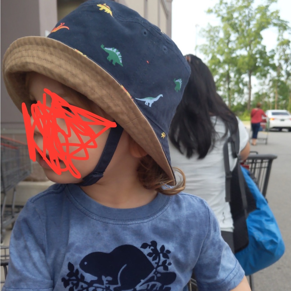 4/$20 OLD NAVY dinosaur bucket hat size medium